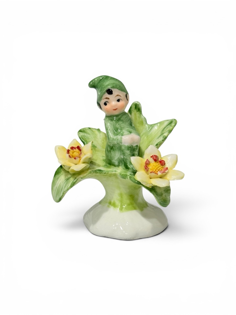 Vintage Napcoware Bone China Elf Pixie from "Flower of the Month" - Picture 10 of 12